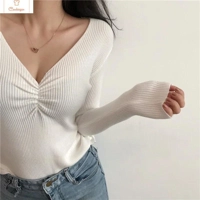 Chic Autumn V Neck Knitted Sweater