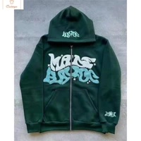 Gothic Punk Zip Up Hoodie for All