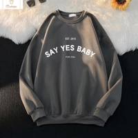 Plus Size Letter Print Hoodie