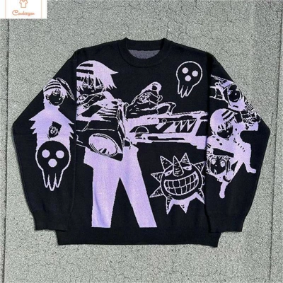 Harajuku Retro Gothic Couple Sweater