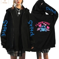 Disney Stitch Zip Up Hoodie for Women