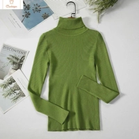 Elegant Black Turtleneck Knit Sweater