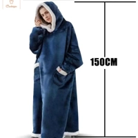 Cozy Oversized Fleece Hoodie Blanket