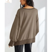 Cotton Oversized Patchwork Hoodie for Women