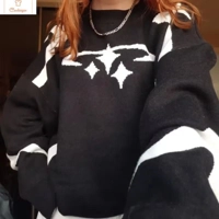 New Vintage Y2K Stars Graphic Sweater