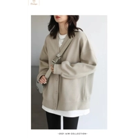 Casual Loose V-neck Warm Sweatshirt