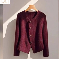 Autumn Winter Vintage Slim Wool Cardigan