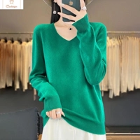 Womens V-neck Long Sleeve Fashion Sweater