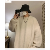 Round Collar Knit Sweater for Couples