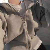 Y2K Zip Up Hoodie Womens Oversized