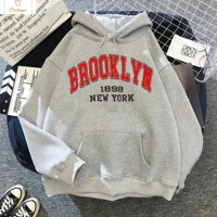 Brooklyn Letter Print Hip Hop Hoodie
