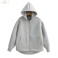 Cozy Oversized Zip-Up Hoodie for Women