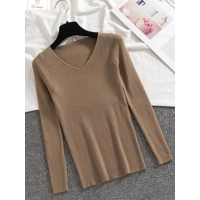 Spring Autumn V Neck Women Sweater