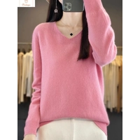 Womens V-neck Long Sleeve Fashion Sweater