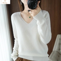 V-Neck Slim Fit Knitted Pullover Sweater