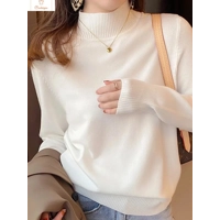 Chic Turtleneck Pullover Sweater for Women