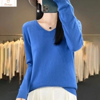 Womens V-neck Long Sleeve Fashion Sweater