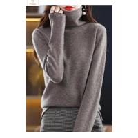 Merino Wool Turtleneck Sweater for Women