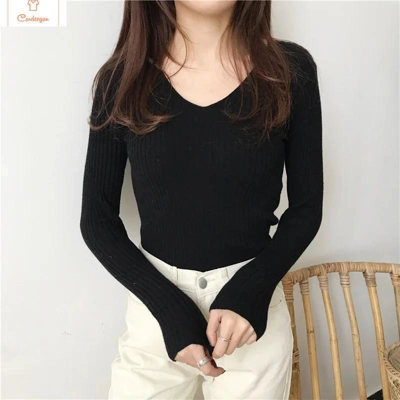 Cardeegan Womens Slim Winter V-Neck Sweater