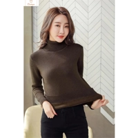 Womens Velvet Lined Turtleneck Sweater