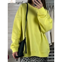 Cozy Oversized Cotton Womens Casual Sweatshirt
