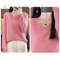 Womens V-neck Long Sleeve Fashion Sweater