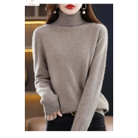 Womens Merino Wool Cashmere Turtleneck Sweater