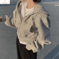 Y2K Zip Up Hoodie Womens Oversized