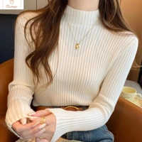 Womens Long Sleeve Turtleneck Knit Sweater
