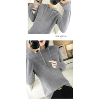 Womens Cashmere Pullover Hoodie Sweater