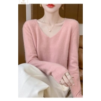 Merino Wool V-Neck Pullover Sweater