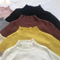 Womens High Elastic Turtleneck Sweater