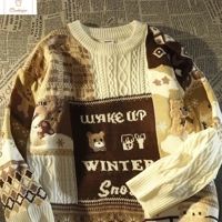 Retro Christmas Couple Sweater Design