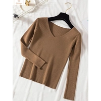 Autumn Winter V-Neck Knitted Jumper