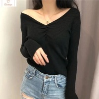 Chic Autumn V Neck Knitted Sweater