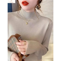 Chic Turtleneck Pullover Sweater for Women
