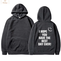 Happy Face Casual Oversize Hoodie for Women