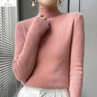 Cozy Knit Half Neck Winter Sweater
