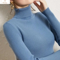 Elegant Black Turtleneck Knit Sweater