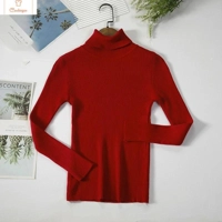 Elegant Black Turtleneck Knit Sweater