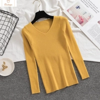 Spring Autumn V Neck Women Sweater