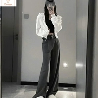 Womens Cropped Zipper Hooded Sweatshirt