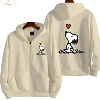 Snoopy Cartoon Zip Up Hoodie Jacket