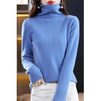 Warm Wool Turtleneck Knitted Sweater