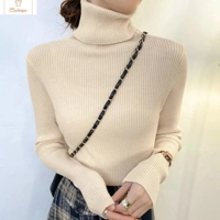 Womens Long Sleeve Turtleneck Knit Sweater