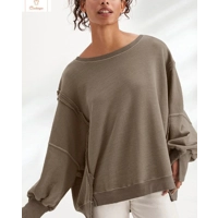 Cotton Oversized Patchwork Hoodie for Women