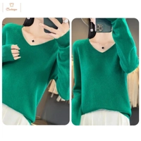 Womens V-neck Long Sleeve Fashion Sweater