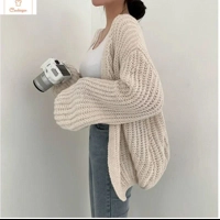 Cardeegan Vintage Harajuku Lantern Sleeve Cardigan Sweater