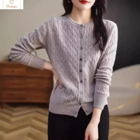 Korean Style Long Sleeve Knitted Cardigan