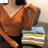 Chic Autumn V Neck Knitted Sweater